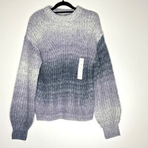 New A New Day Ombre Knitted Long Sleeve Crew Neck Sweater Women's Size XS